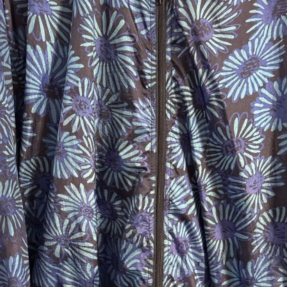 Pro Spirit Women's Blue Flowers Jacket Large - Picture 3 of 6